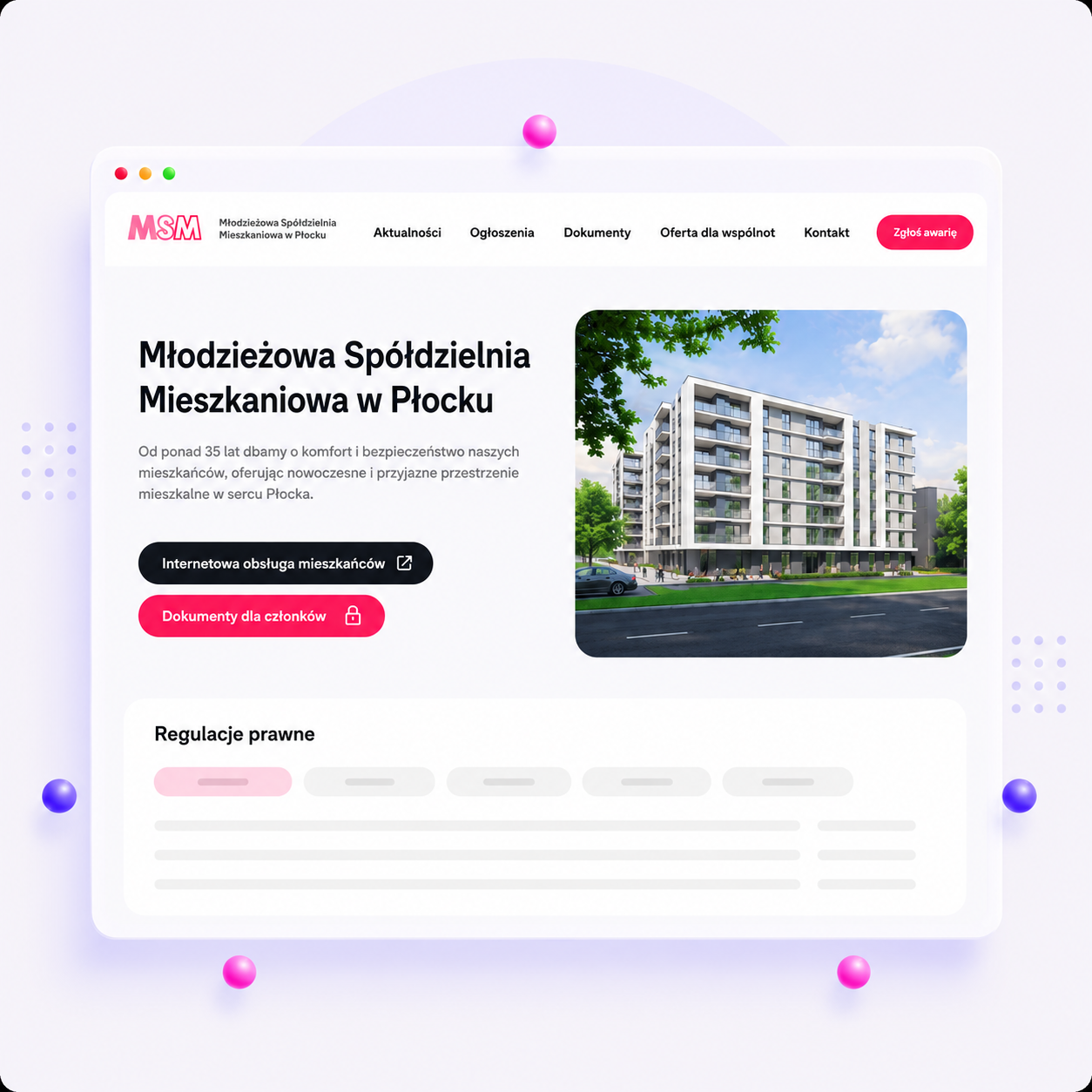 msm płock - strona spółdzieni